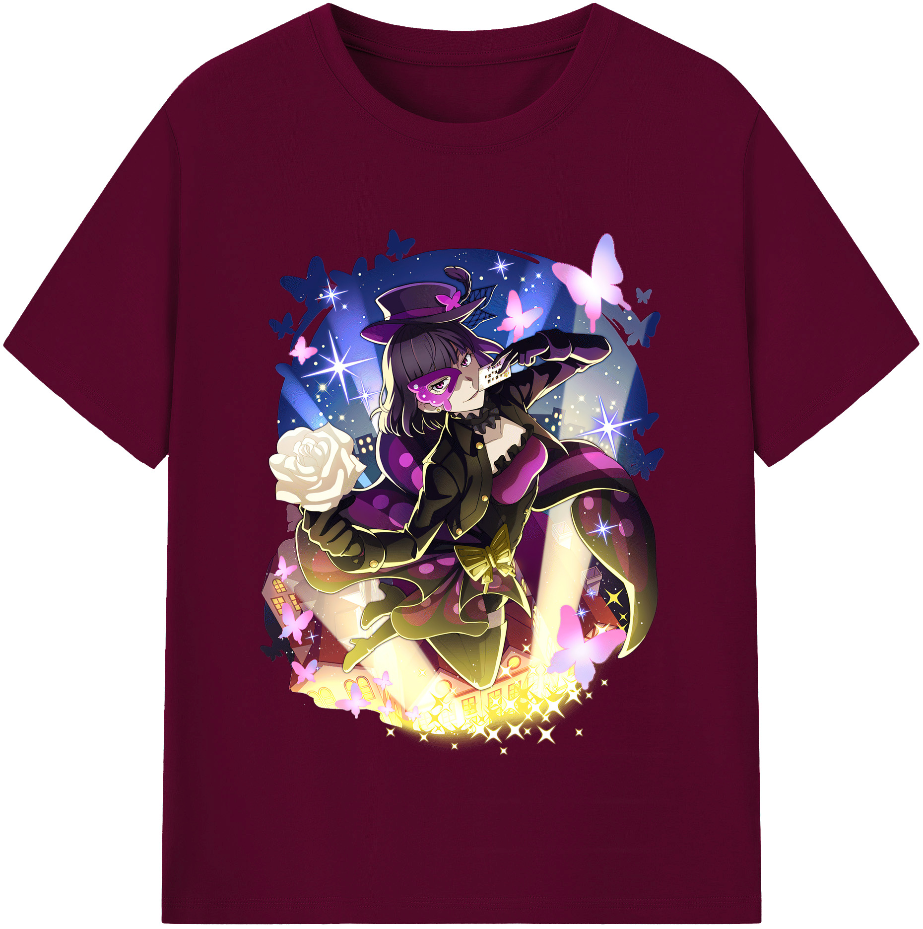 （画像用） 文豪ストレイドッグス Bungo Stray Dogs レディースカジュアルプリントTシャツ（綿100％）